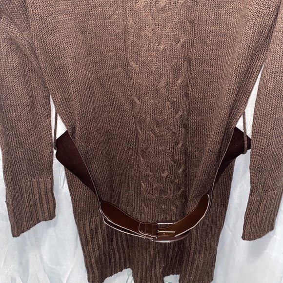 BRITTANY BLACK BROWN SWEATER DRESS SZ XL - Picture 12 of 14
